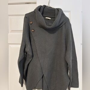 Dark olive Cowl Neck Sweater